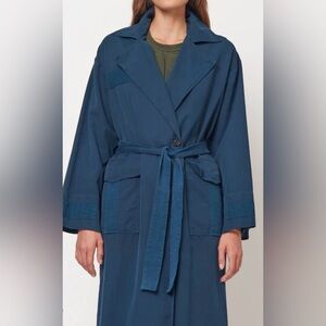 Raquel Allegra Aster Coat in Teal NWOT